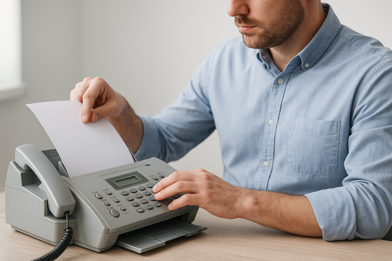 Parte de baja enviado por fax